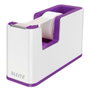 LEITZ Wow Dispensador de Cinta Dual C/Cinta Violeta y Blanco