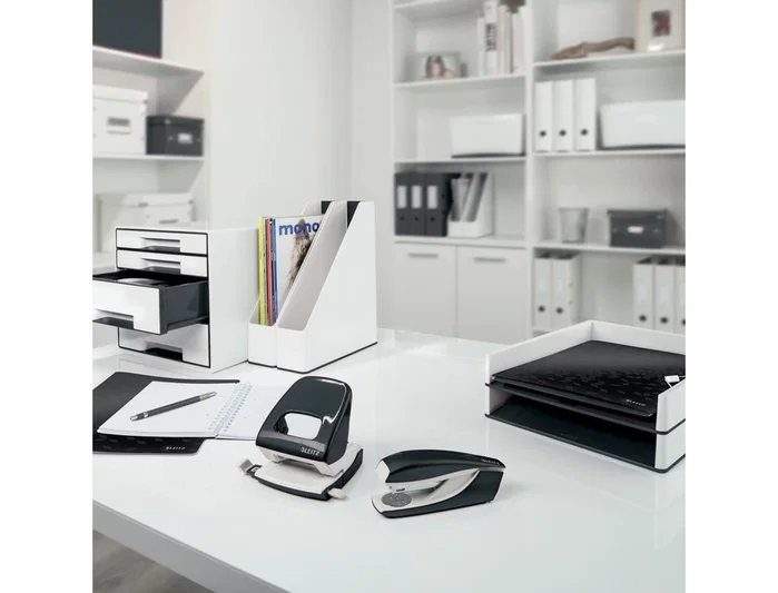 LEITZ WOW Dual Portarrollos de sobremesa Blanco/negro