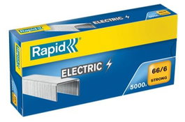 Rapid Grapas Strong 66-6 Electric Galvanizadas - Caja de 5000 Unidades