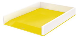Bandeja Sobremesa Leitz Wow Dual Amarillo/Blanco