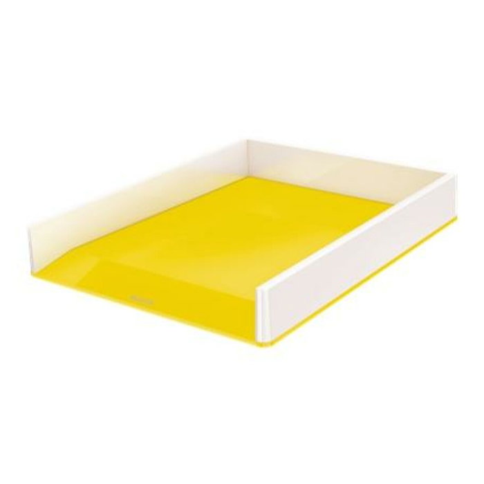 LEITZ Bandeja de sobremesa WOW Dual Amarillo/Blanco LEITZ Bandeja de sobremesa WOW Dual Amarillo/Blanco