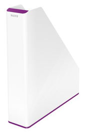 Revistero Plastico Leitz Wow Dual Violeta/Blanco