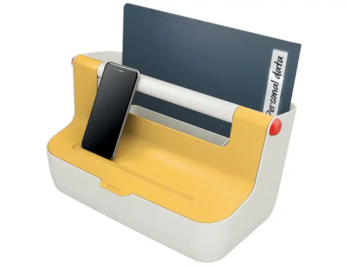 LEITZ Caja de almacenamiento Cosy Carry Box Amarillo