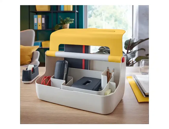 LEITZ Caja de almacenamiento Cosy Carry Box Amarillo