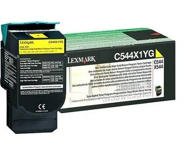 Lexmark Cartucho de Tóner Original C544/X544 Amarillo Extra Alto Rendimiento 4000 páginas - Programa de Retorno