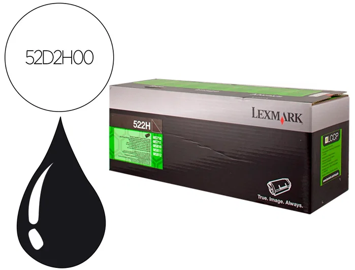 Lexmark Cartucho de Tóner 522H Negro Lexmark Cartucho de Tóner 522H Negro
