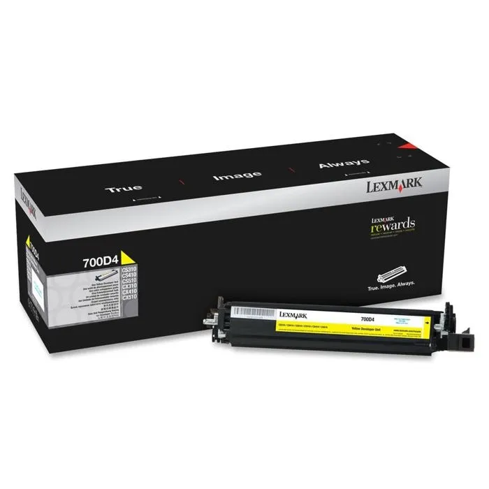 Lexmark Unidad de desarrollo amarillo 70C0D40 (700D4)