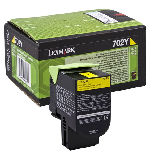 Lexmark 702Y 70C20Y0 Cartucho de Tóner Amarillo