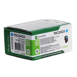 Lexmark Toner 702HC / 70C2HC0 Cyan XL para impresoras Lexmark