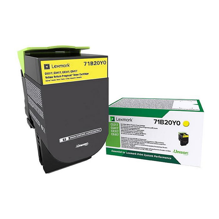 Lexmark 71B20Y0 Tóner Amarillo