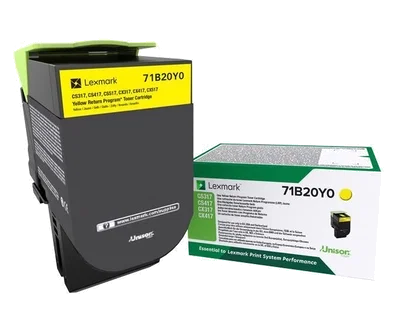 Lexmark 71B20Y0 Tóner amarillo original para CS/CX317/417/517 (2.300 páginas) Lexmark 71B20Y0 Tóner amarillo original para CS/CX317/417/517 (2.300 páginas)