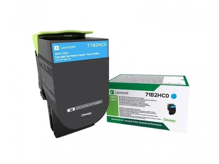 Lexmark 71B2HC0 Cartucho de Tóner Cian Lexmark 71B2HC0 Cartucho de Tóner Cian