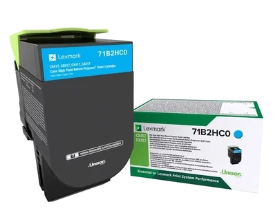 Lexmark 71B2HC0 Cartucho de Tóner Cian
