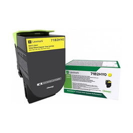 Lexmark 71B2HY0 Toner Amarillo - Tóner Compatible para Impresoras Lexmark