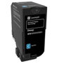 Lexmark 74C20C0 Cartucho de Tóner Cian
