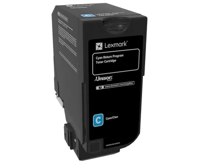 Lexmark 74C20C0 Cartucho de Tóner Cian