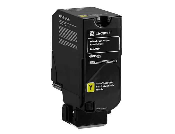 Lexmark 74C20Y0 Cartucho de Tóner Amarillo