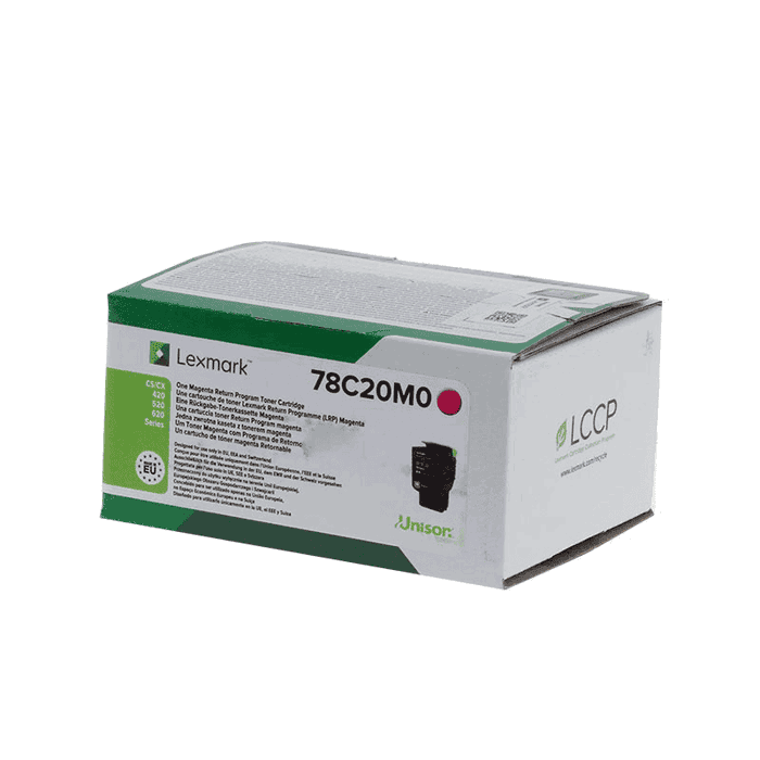 Lexmark 78C20M0 Cartucho de Tóner Magenta de Rendimiento Estándar (Retornable)