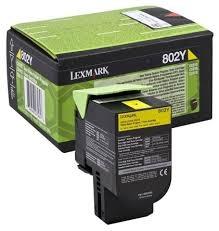 Lexmark 802Y Amarillo Cartucho de Tóner Estándar