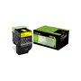 Lexmark 802Y Amarillo Cartucho de Tóner Estándar