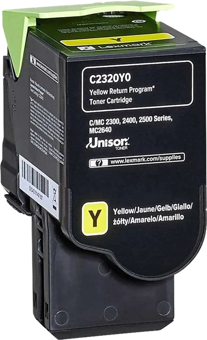 Lexmark C2320Y0 Tóner Amarillo