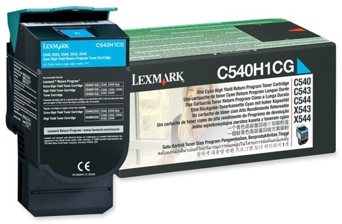Lexmark C540H1CG Cartucho de Tóner Cian (2.000 páginas)