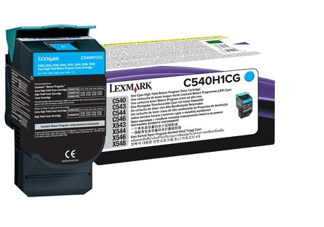 Lexmark C540H1CG Cartucho de Tóner Cian (2.000 páginas)