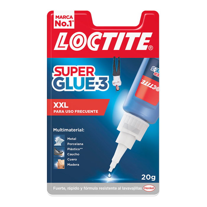 Loctite SuperGlue-3 XXL Adhesivo Instantáneo 20g Loctite SuperGlue-3 XXL Adhesivo Instantáneo 20g