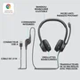 Logitech H390 Auriculares USB Negros
