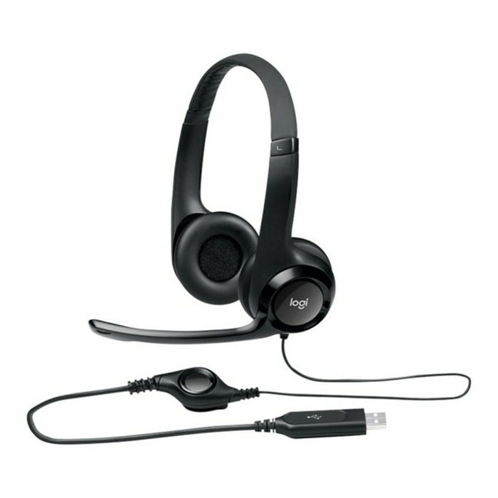 Logitech H390 Auriculares USB Negros