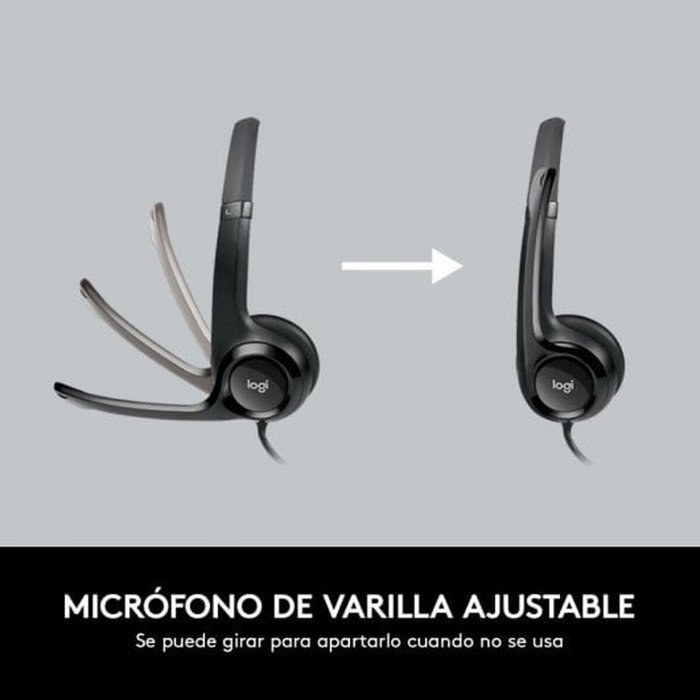 Logitech H390 Auriculares USB Negros