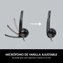 Logitech H390 Auriculares USB Negros