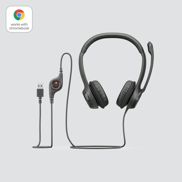 Logitech H390 Auriculares USB Negros