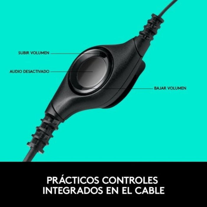 Logitech H390 Auriculares USB Negros