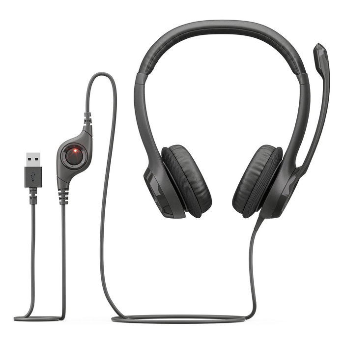 Logitech H390 Auriculares USB Negros