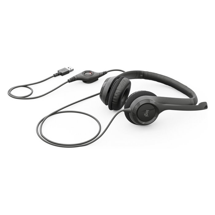 Logitech H390 Auriculares USB Negros