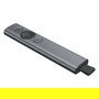 Logitech Spotlight R400 / 910-004861 - Presentador inalámbrico Bluetooth USB con puntero láser, alcance 30 m, batería recargable, color Gris