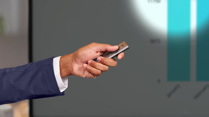 Logitech Spotlight Presentador Inalámbrico Gris