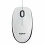 Logitech B100 Ratón Óptico USB Blanco