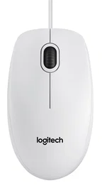 Logitech B100 Ratón Óptico USB Blanco