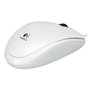 Logitech B100 Ratón Óptico USB Blanco