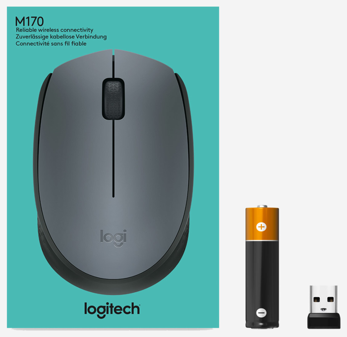 Logitech M170 Ratón Inalámbrico Gris Logitech M170 Ratón Inalámbrico Gris