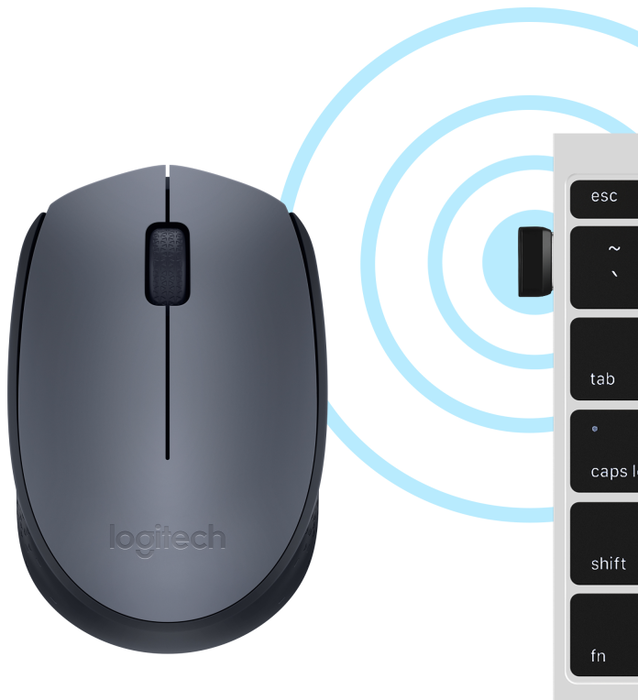 Logitech M170 Ratón Inalámbrico Gris Logitech M170 Ratón Inalámbrico Gris