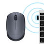 Logitech M170 Ratón Inalámbrico Ambidextro Gris