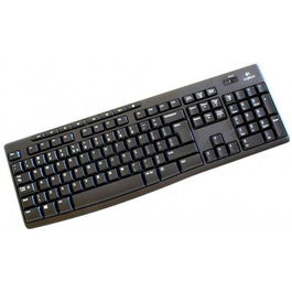 Logitech K270 Teclado Inalámbrico con Receptor Unifying, Conexión 2.4GHz hasta 10m, 8 Teclas de Acceso Directo, 24 Meses Batería, Color Negro