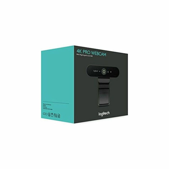 Logitech Brio 4K Ultra HD Pro Business Webcam, Negro