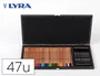 Lyra Set Dibujo Estuche de Madera con 47 Piezas Surtidas Especiales