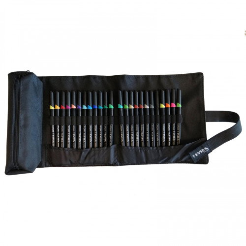 Lyra Rembrandt Art Pen Set de 24 rotuladores con estuche de tela Lyra Rembrandt Art Pen Set de 24 rotuladores con estuche de tela