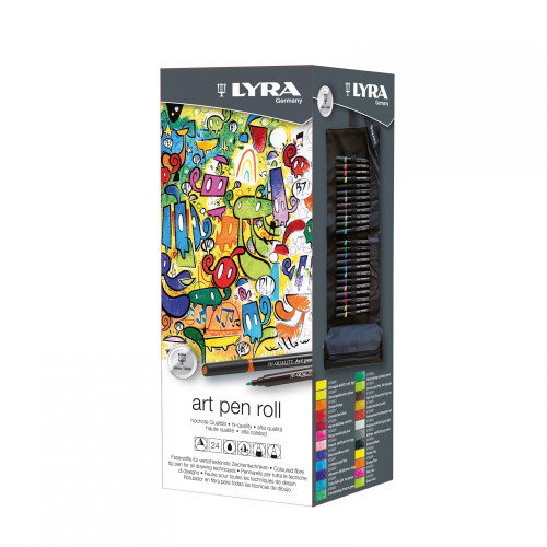 Lyra Rembrandt Art Pen Set de 24 rotuladores con estuche de tela Lyra Rembrandt Art Pen Set de 24 rotuladores con estuche de tela