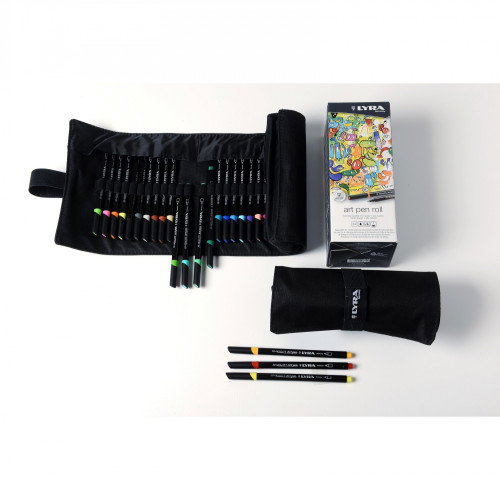 Lyra Rembrandt Art Pen Set de 24 rotuladores con estuche de tela Lyra Rembrandt Art Pen Set de 24 rotuladores con estuche de tela